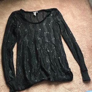Long sleeve sparkle shirt